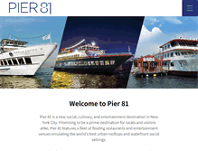 Tablet Screenshot of pier81nyc.com